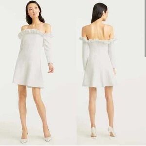 Cinq a Sept Tamra Off The Shoulder Long Sleeve Dress